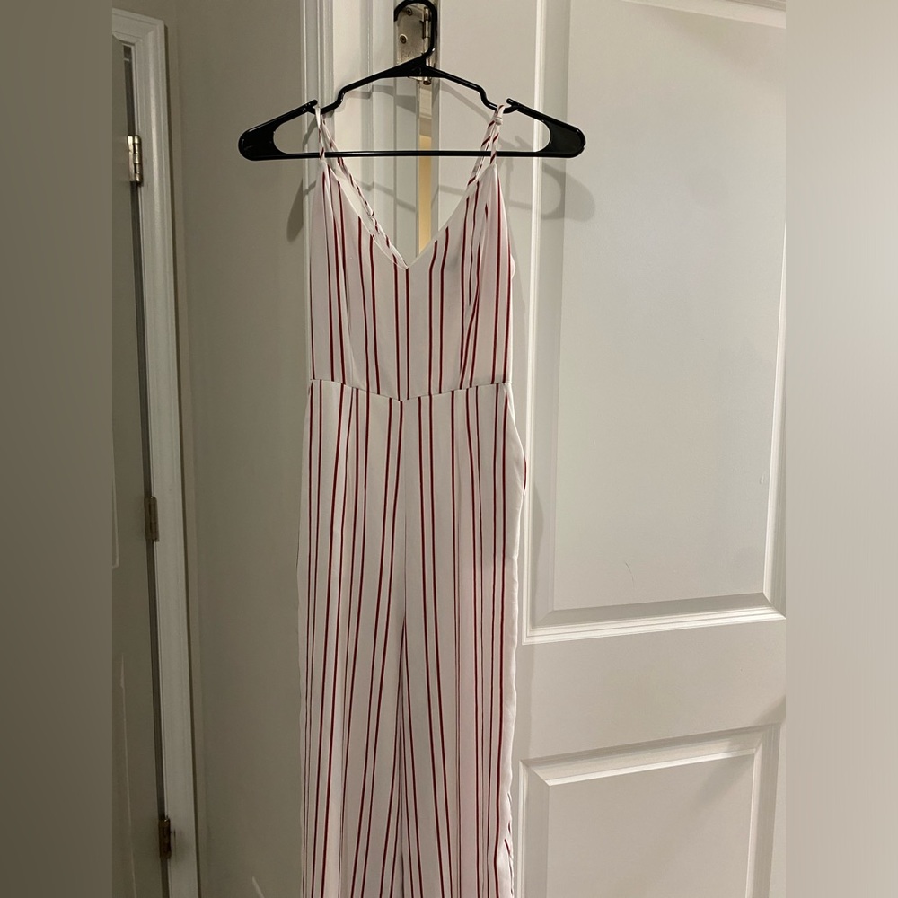 Super cute striped jumpsuit, size small
